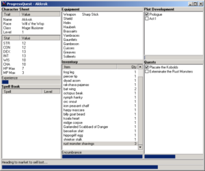 16603130-progress-quest-windows-young-character-selling-loot-in-town